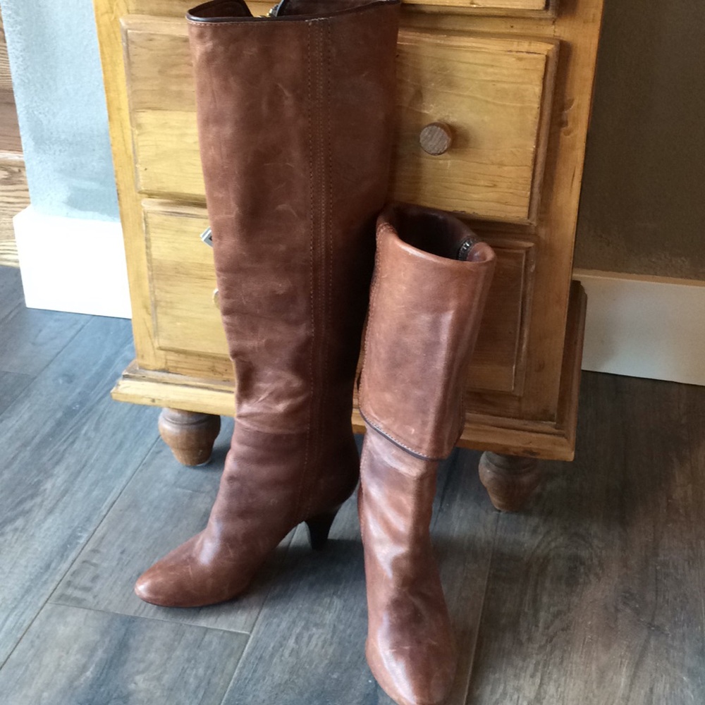 20" OTK Frye Dannika  piped cuffed boots NWTs